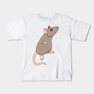 Cute, brown rat design for ratlovers Kids T-Shirt